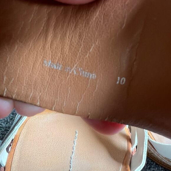 Dolce Vita Cork Wedges Camel & White - Size 10 - Picture 10 of 11